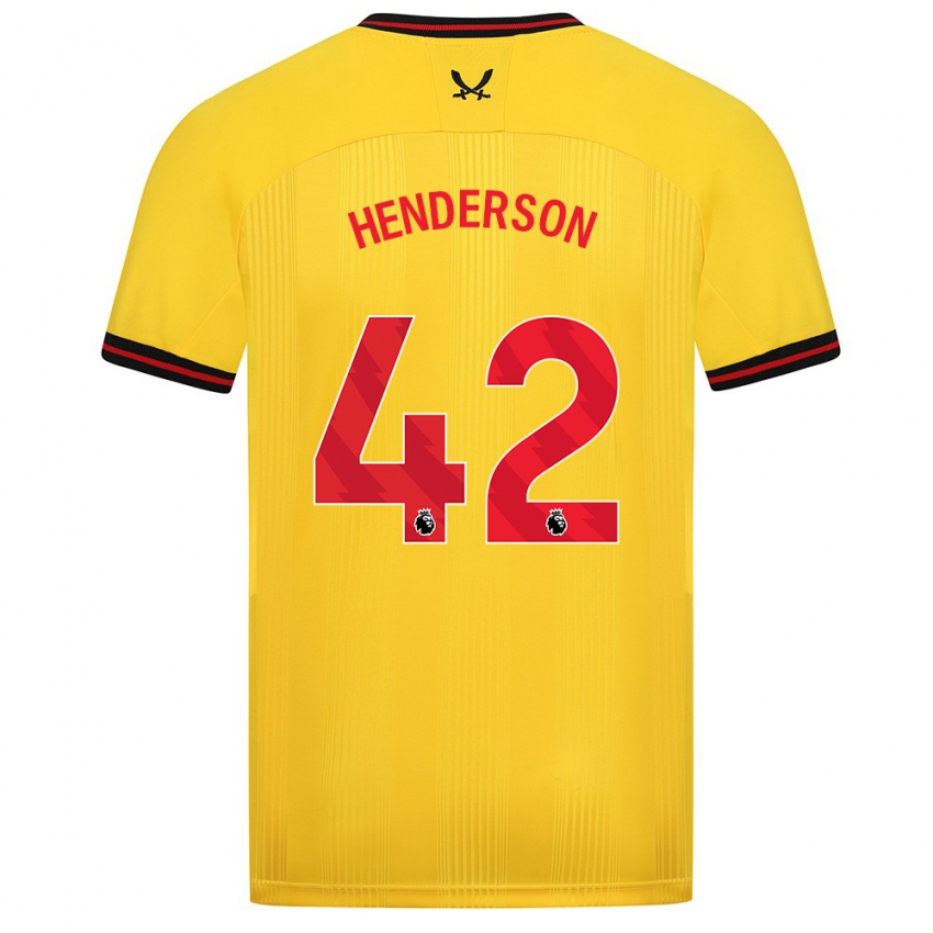 Niño Camiseta Peyton Henderson #42 Amarillo 2ª Equipación 2023/24 La Camisa Perú