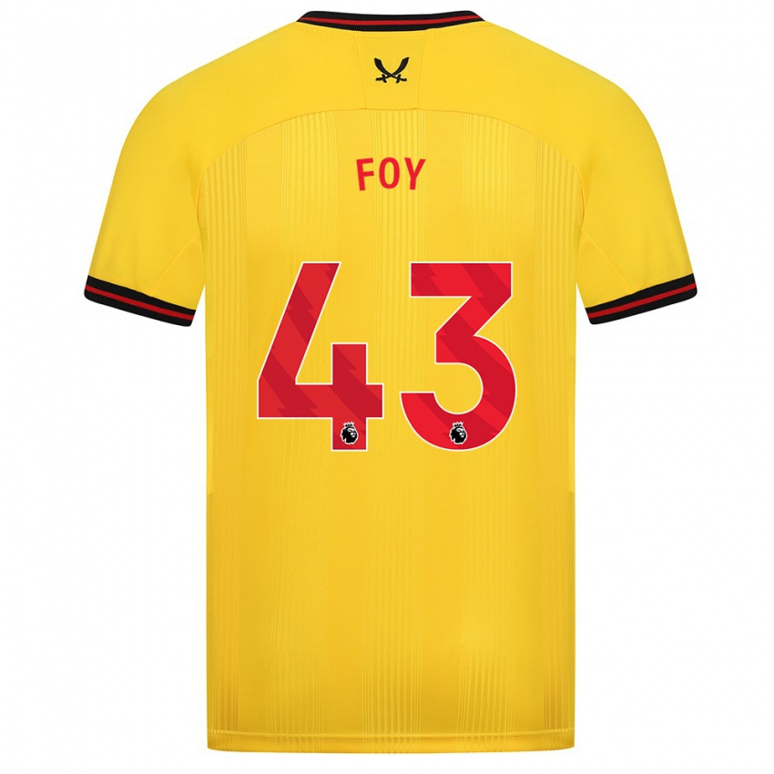 Niño Camiseta Gus Foy #43 Amarillo 2ª Equipación 2023/24 La Camisa Perú