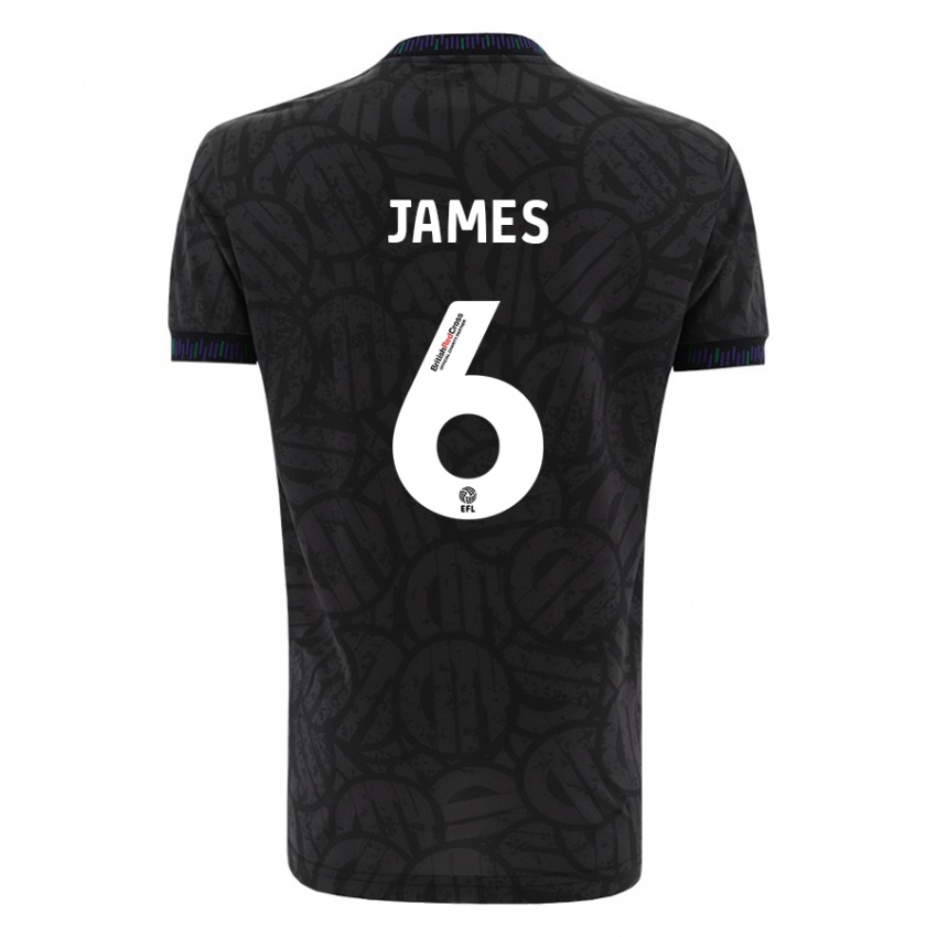 Niño Camiseta Matty James #6 Negro 2ª Equipación 2023/24 La Camisa Perú