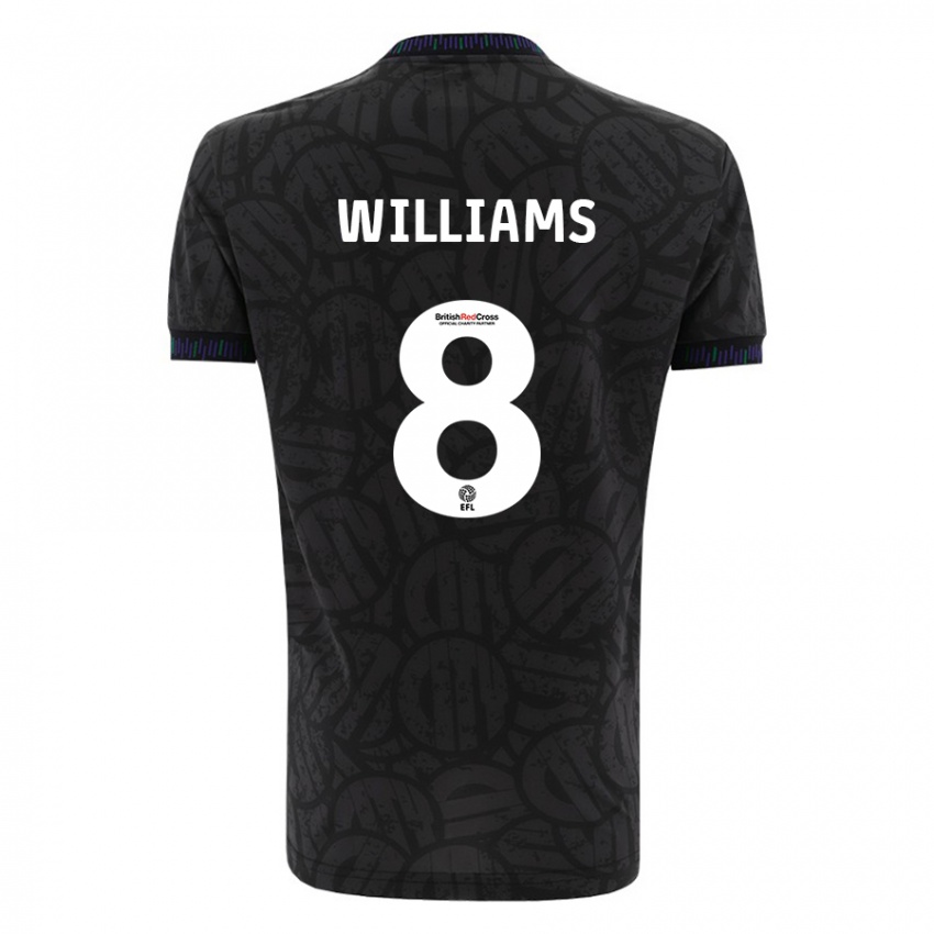 Niño Camiseta Joe Williams #8 Negro 2ª Equipación 2023/24 La Camisa Perú