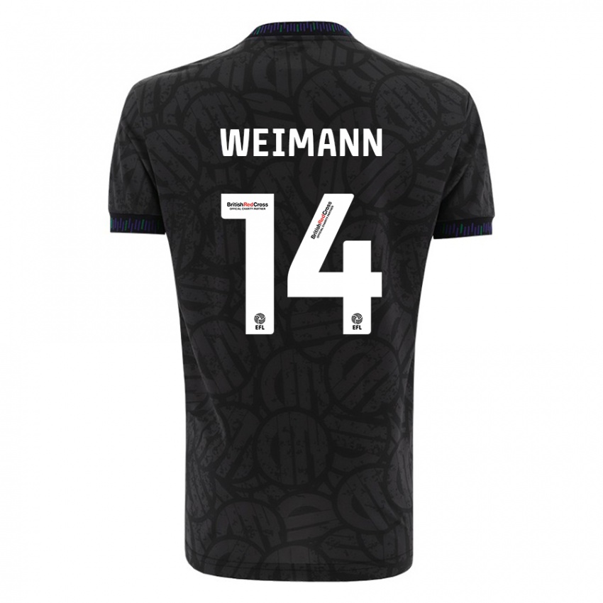 Niño Camiseta Andreas Weimann #14 Negro 2ª Equipación 2023/24 La Camisa Perú