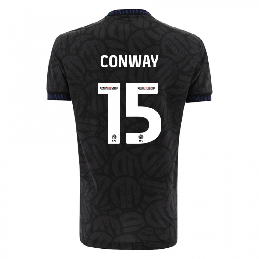 Niño Camiseta Tommy Conway #15 Negro 2ª Equipación 2023/24 La Camisa Perú