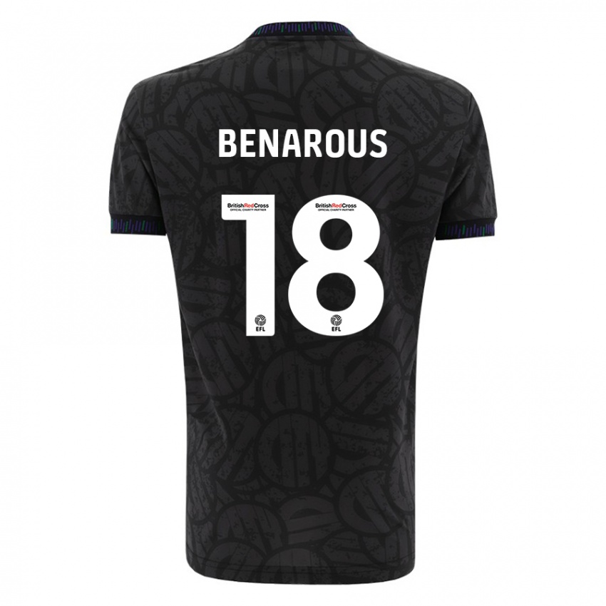 Niño Camiseta Ayman Benarous #18 Negro 2ª Equipación 2023/24 La Camisa Perú