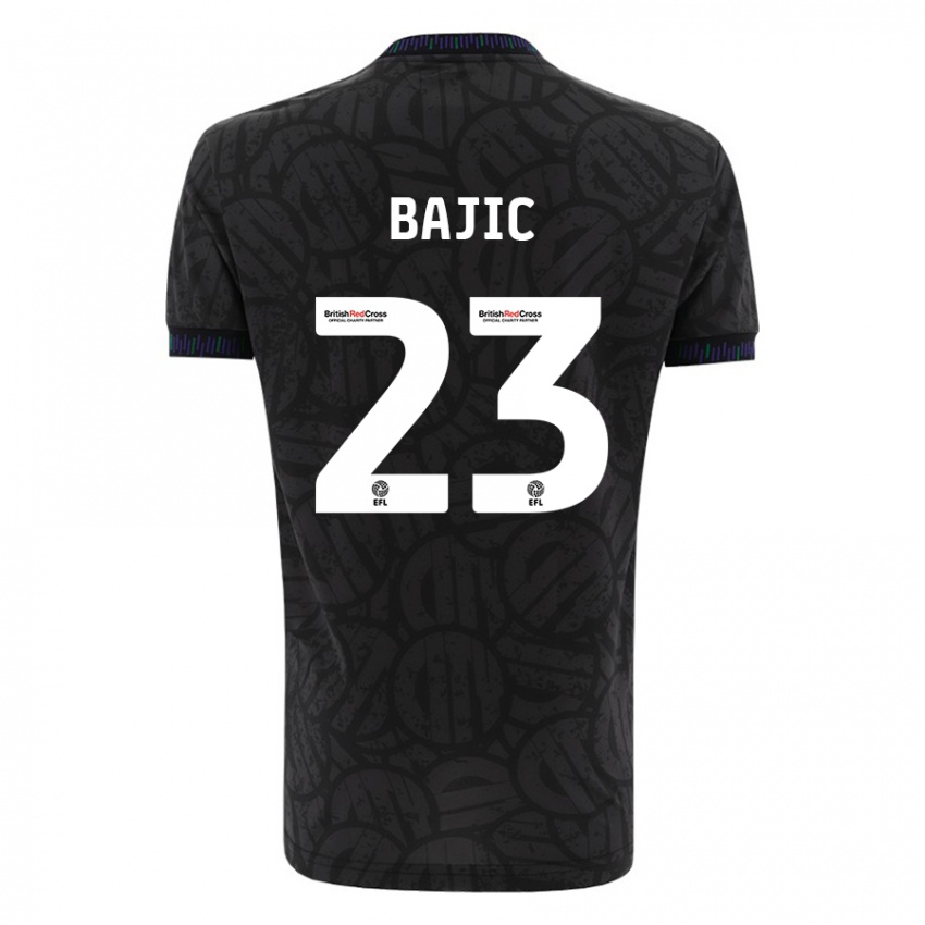 Niño Camiseta Stefan Bajic #23 Negro 2ª Equipación 2023/24 La Camisa Perú