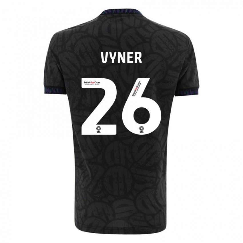 Niño Camiseta Zak Vyner #26 Negro 2ª Equipación 2023/24 La Camisa Perú