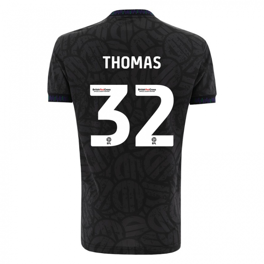 Niño Camiseta Lewis Thomas #32 Negro 2ª Equipación 2023/24 La Camisa Perú