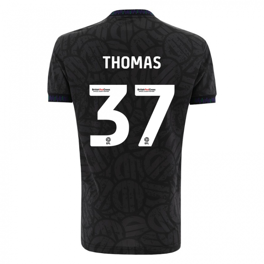 Niño Camiseta Olly Thomas #37 Negro 2ª Equipación 2023/24 La Camisa Perú