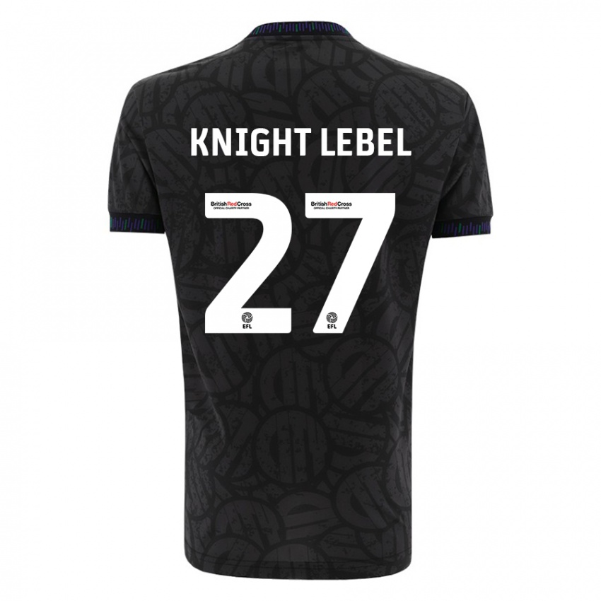 Niño Camiseta Jamie Knight-Lebel #27 Negro 2ª Equipación 2023/24 La Camisa Perú