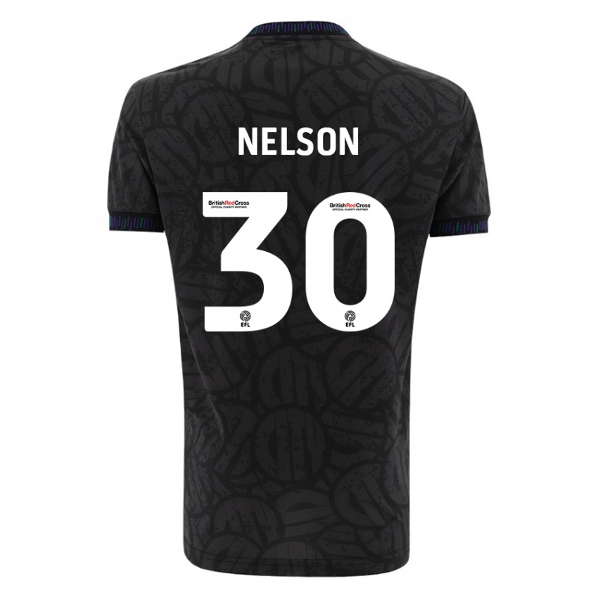 Niño Camiseta Raekwon Nelson #30 Negro 2ª Equipación 2023/24 La Camisa Perú