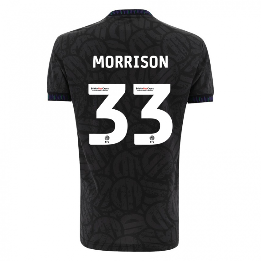 Niño Camiseta Elijah Morrison #33 Negro 2ª Equipación 2023/24 La Camisa Perú