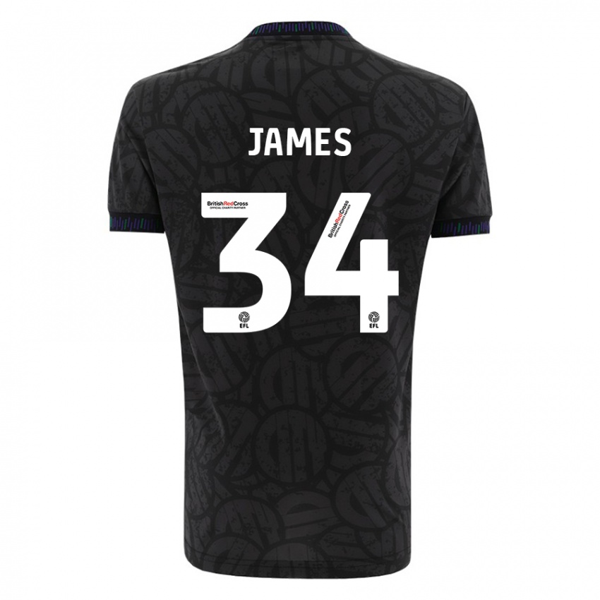 Niño Camiseta Joseph James #34 Negro 2ª Equipación 2023/24 La Camisa Perú