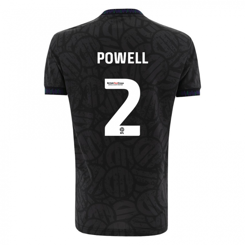 Niño Camiseta Ella Powell #2 Negro 2ª Equipación 2023/24 La Camisa Perú