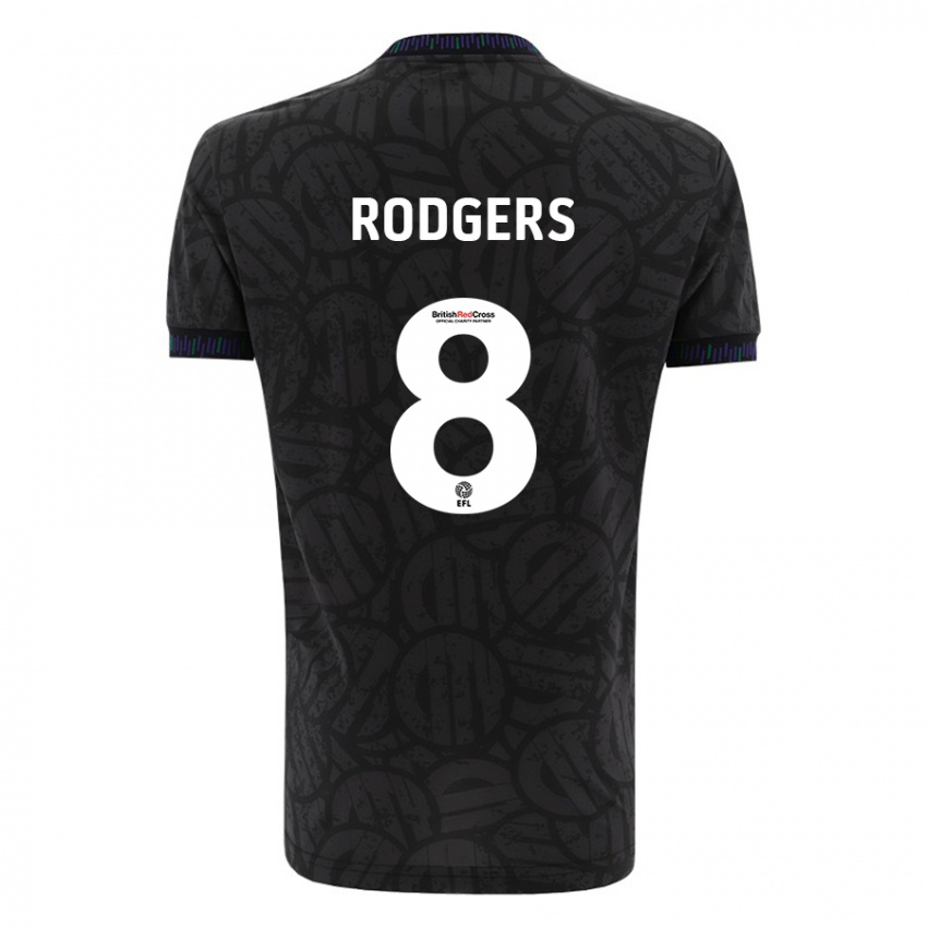Niño Camiseta Amy Rodgers #8 Negro 2ª Equipación 2023/24 La Camisa Perú