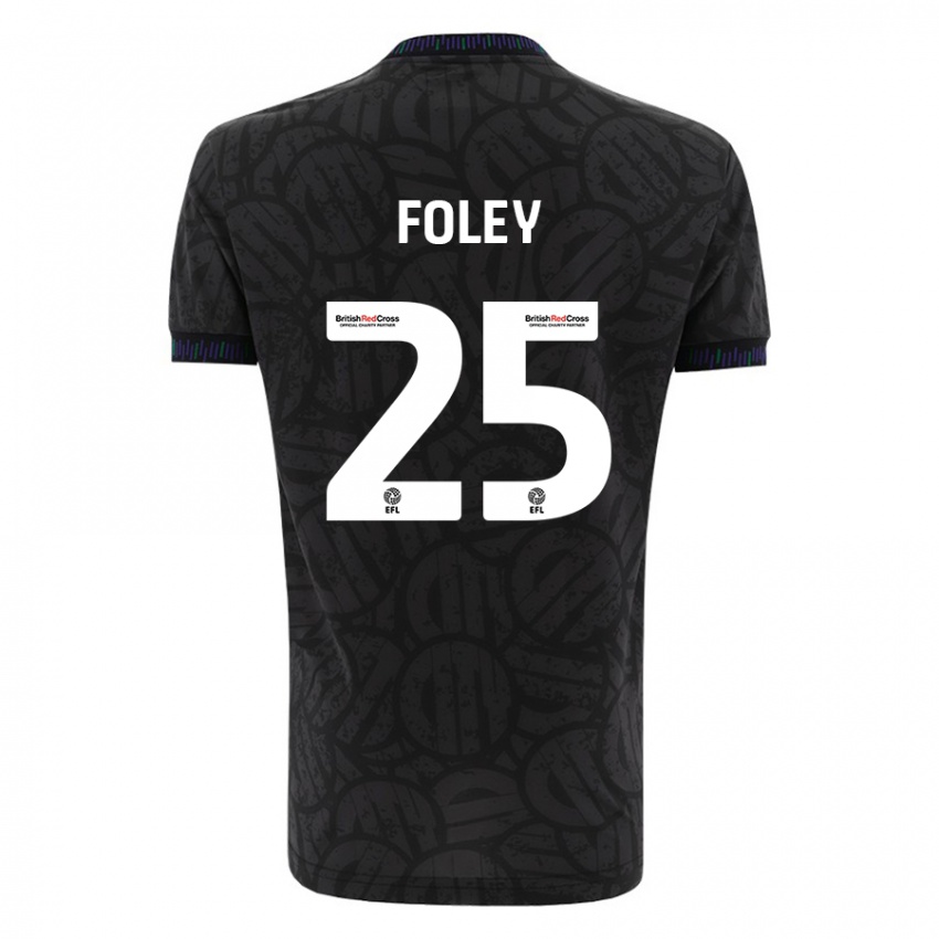 Niño Camiseta Erin Foley #25 Negro 2ª Equipación 2023/24 La Camisa Perú