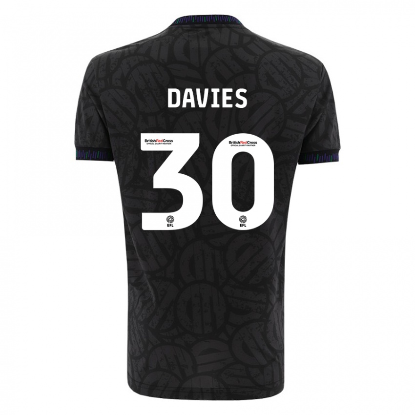 Niño Camiseta Yasmin Davies #30 Negro 2ª Equipación 2023/24 La Camisa Perú