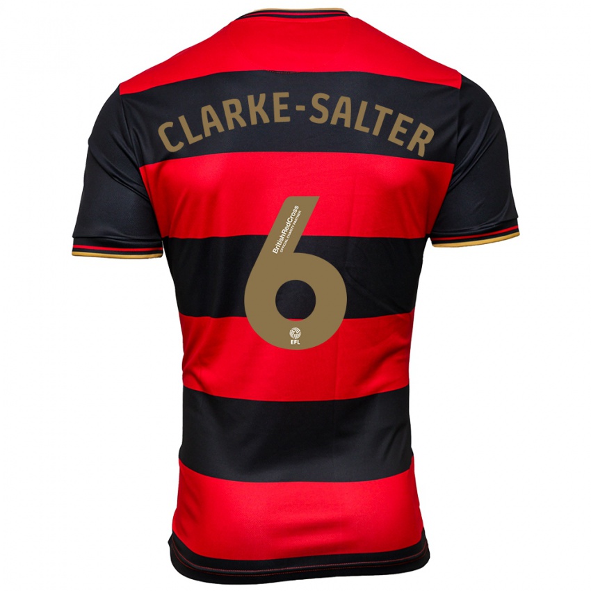 Niño Camiseta Jake Clarke-Salter #6 Negro Rojo 2ª Equipación 2023/24 La Camisa Perú