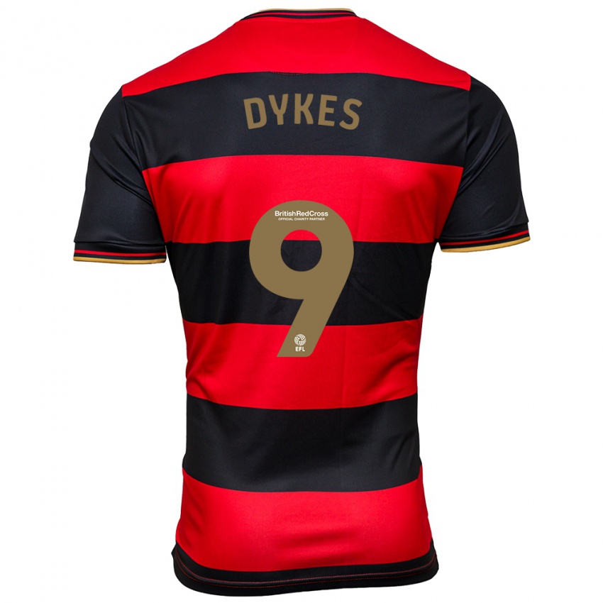 Niño Camiseta Lyndon Dykes #9 Negro Rojo 2ª Equipación 2023/24 La Camisa Perú