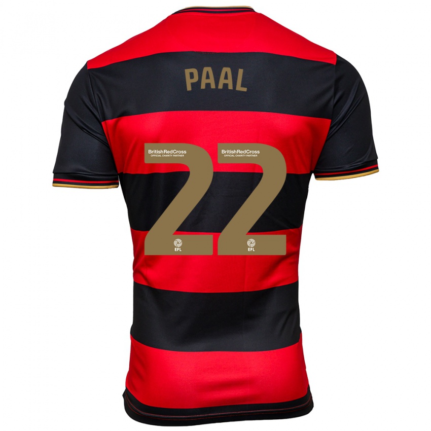 Niño Camiseta Kenneth Paal #22 Negro Rojo 2ª Equipación 2023/24 La Camisa Perú