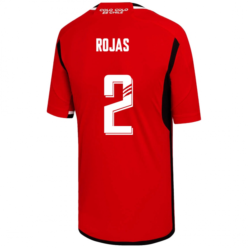 Niño Camiseta Jeyson Rojas #2 Rojo 2ª Equipación 2023/24 La Camisa Perú