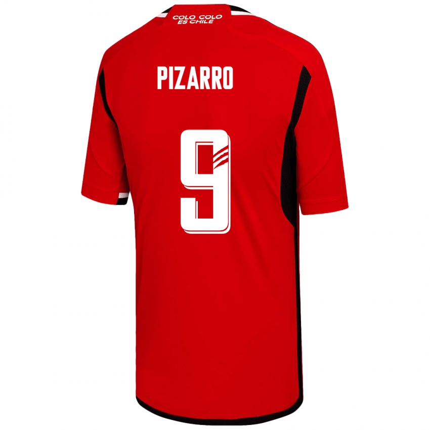 Niño Camiseta Damián Pizarro #9 Rojo 2ª Equipación 2023/24 La Camisa Perú