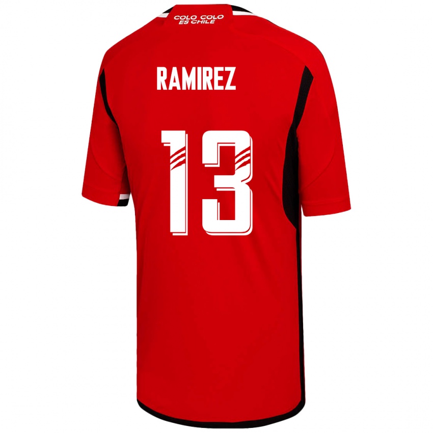 Niño Camiseta Fernanda Ramírez #13 Rojo 2ª Equipación 2023/24 La Camisa Perú