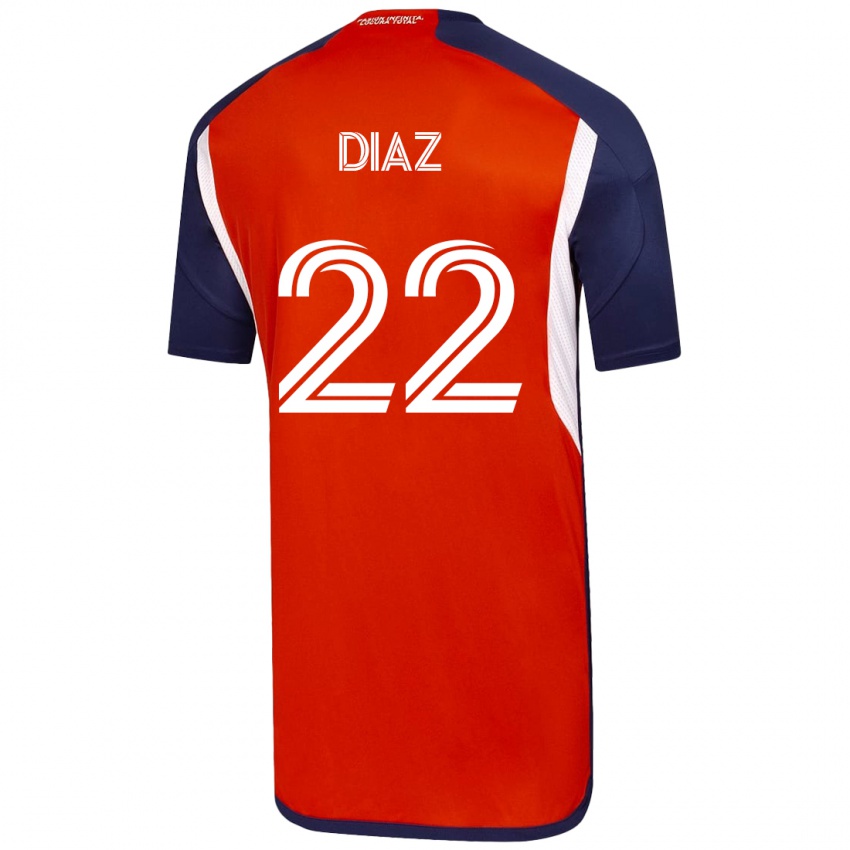 Niño Camiseta Valentina Díaz #22 Blanco 2ª Equipación 2023/24 La Camisa Perú