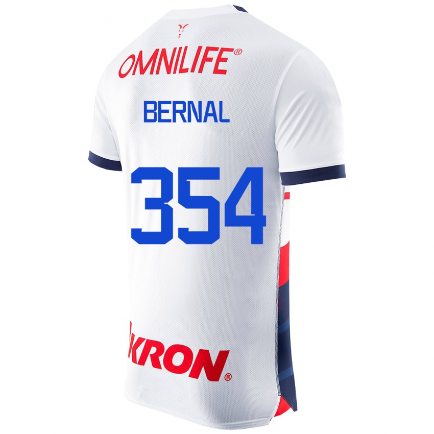 Niño Camiseta Carlos Bernal #354 Blanco 2ª Equipación 2023/24 La Camisa Perú
