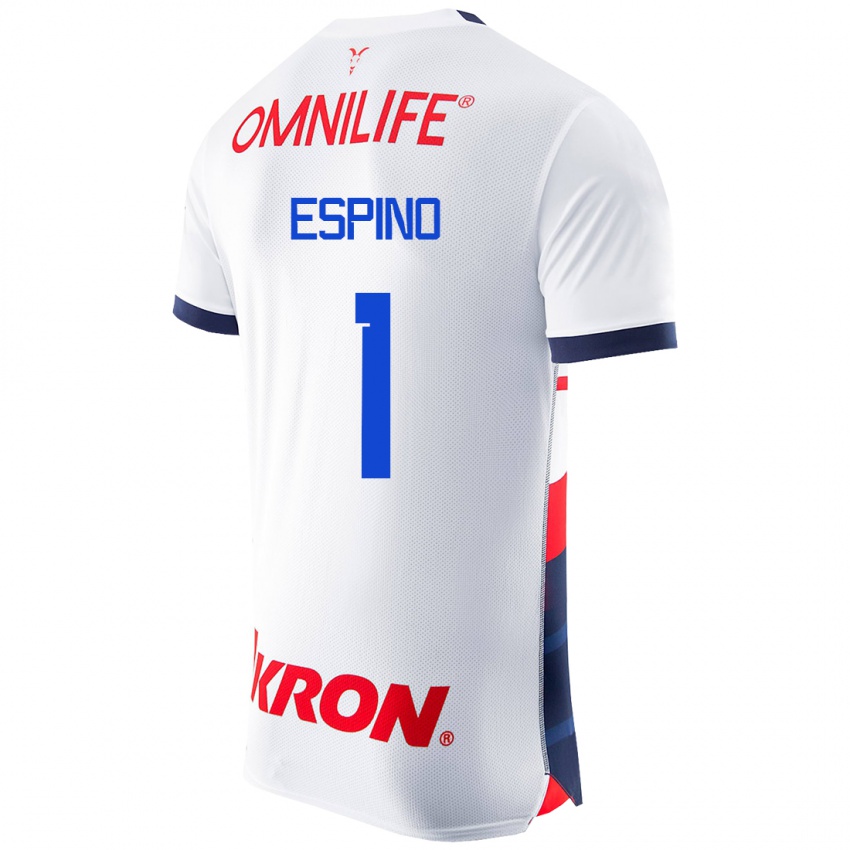 Niño Camiseta Celeste Espino #1 Blanco 2ª Equipación 2023/24 La Camisa Perú