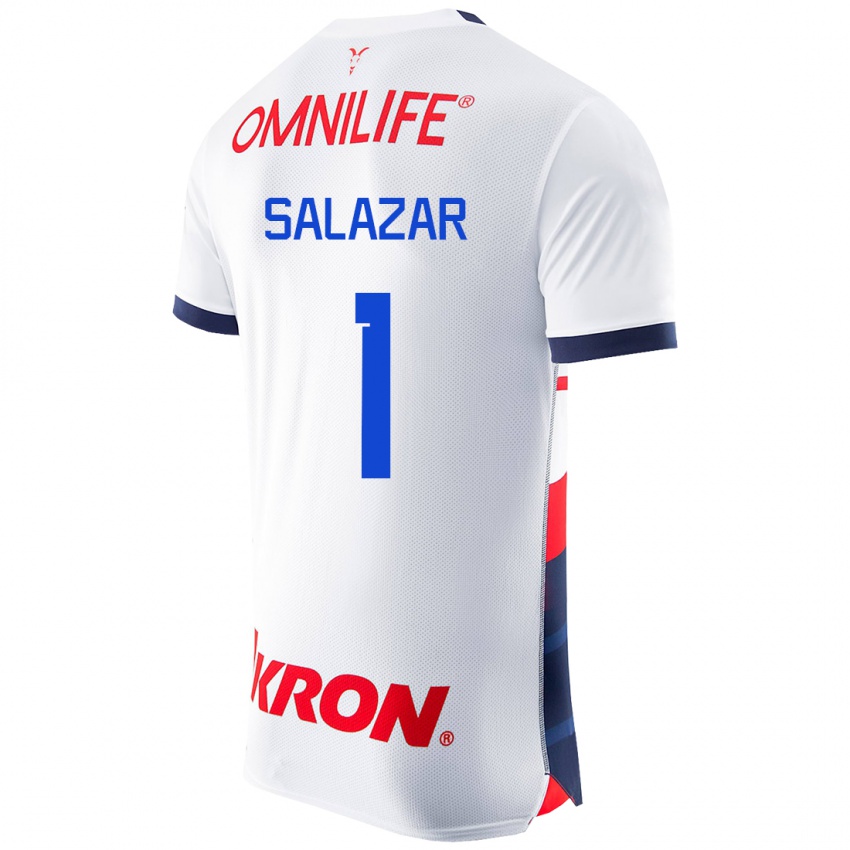 Niño Camiseta Viridiana Salazar #1 Blanco 2ª Equipación 2023/24 La Camisa Perú