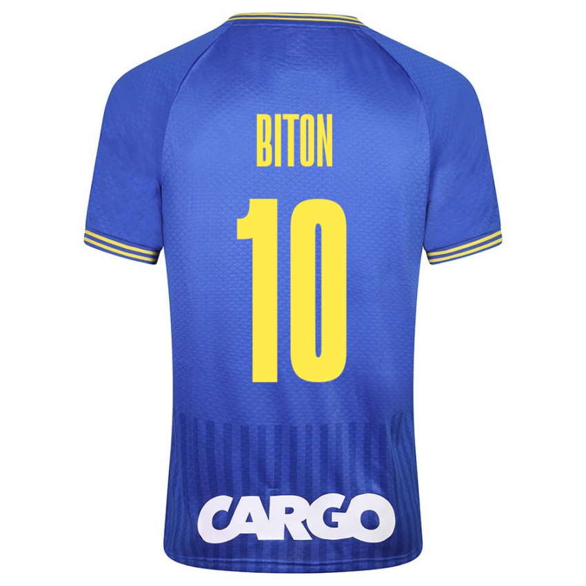 Niño Camiseta Dan Biton #10 Azul 2ª Equipación 2023/24 La Camisa Perú