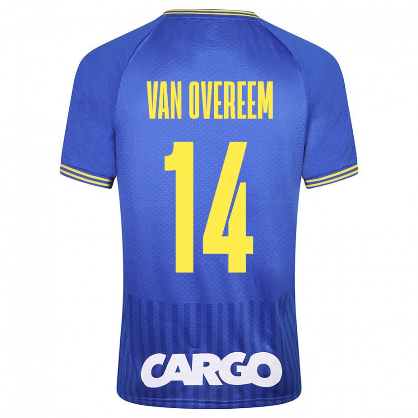 Niño Camiseta Joris Van Overeem #14 Azul 2ª Equipación 2023/24 La Camisa Perú