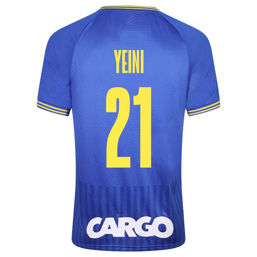 Niño Camiseta Sheran Yeini #21 Azul 2ª Equipación 2023/24 La Camisa Perú