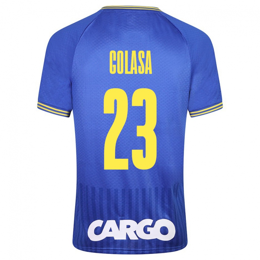 Niño Camiseta Eyal Golasa #23 Azul 2ª Equipación 2023/24 La Camisa Perú