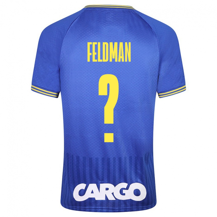 Niño Camiseta Ron Feldman #0 Azul 2ª Equipación 2023/24 La Camisa Perú