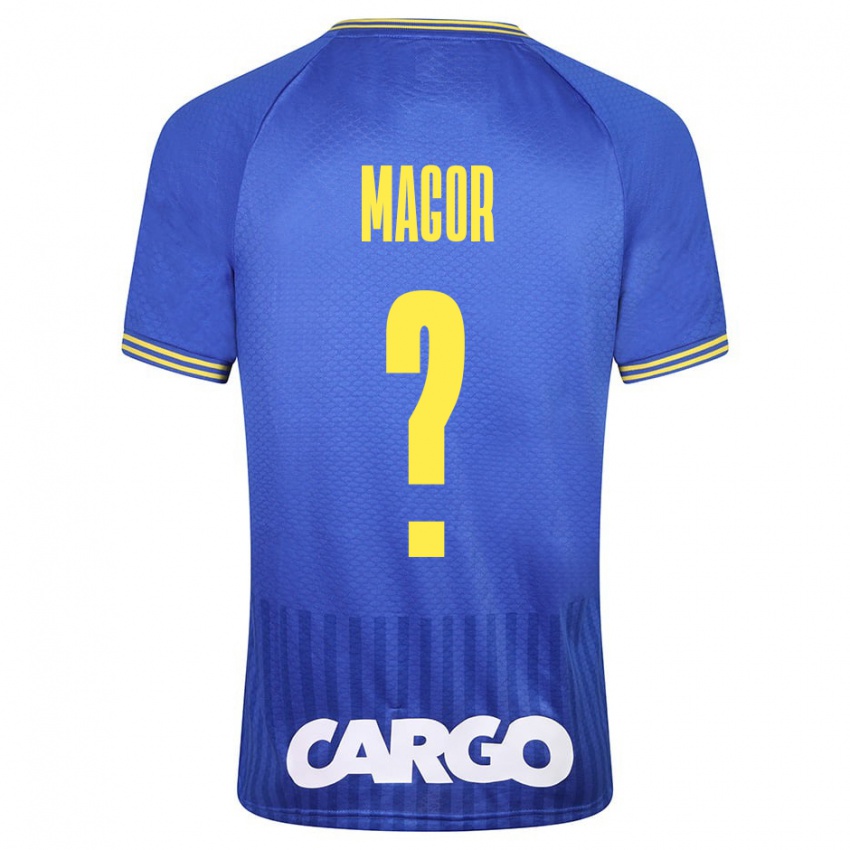 Niño Camiseta Roee Magor #0 Azul 2ª Equipación 2023/24 La Camisa Perú