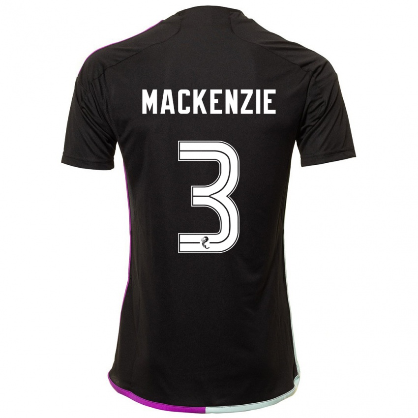 Niño Camiseta Jack Mackenzie #3 Negro 2ª Equipación 2023/24 La Camisa Perú