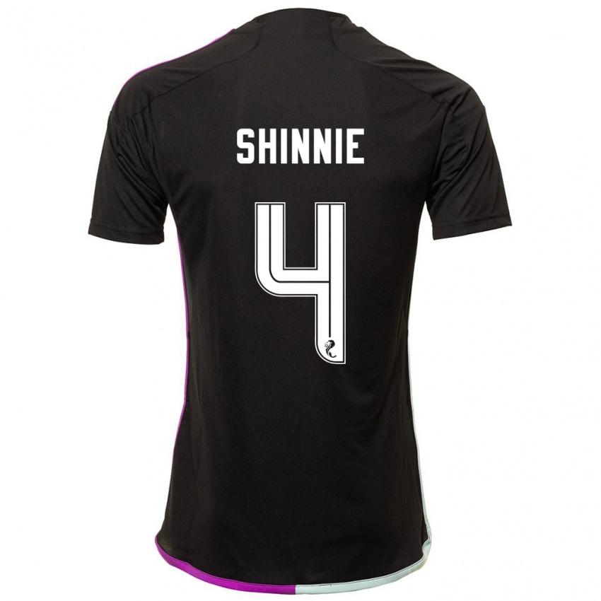 Niño Camiseta Graeme Shinnie #4 Negro 2ª Equipación 2023/24 La Camisa Perú