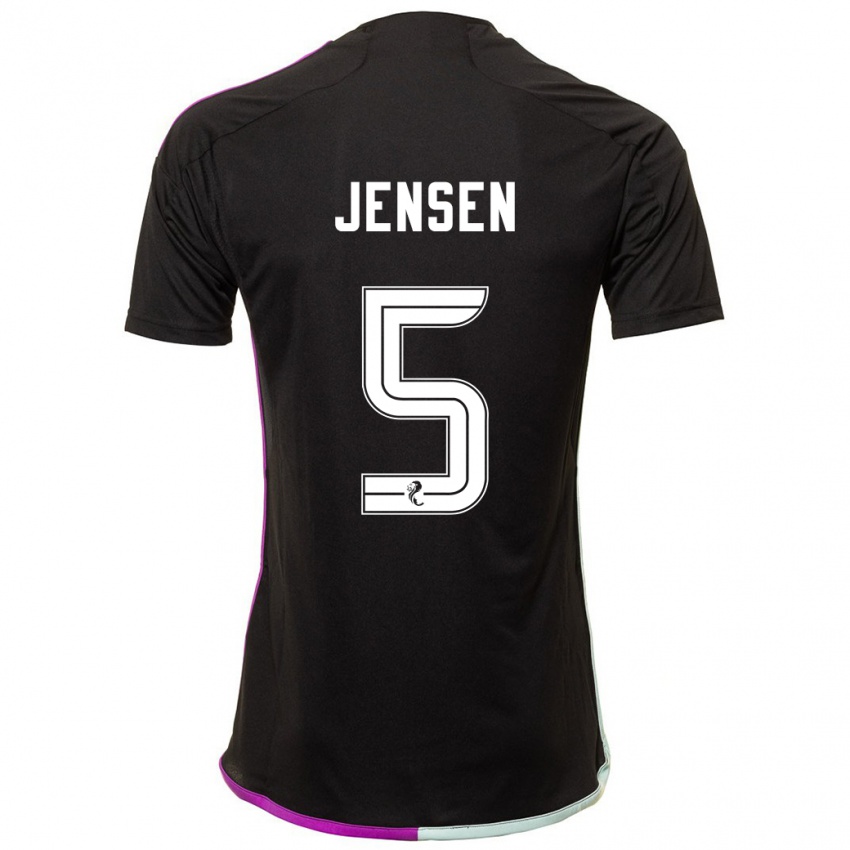 Niño Camiseta Richard Jensen #5 Negro 2ª Equipación 2023/24 La Camisa Perú