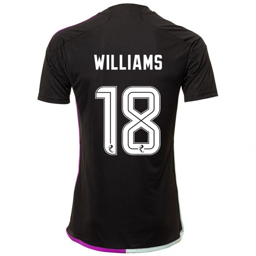 Niño Camiseta Rhys Williams #18 Negro 2ª Equipación 2023/24 La Camisa Perú