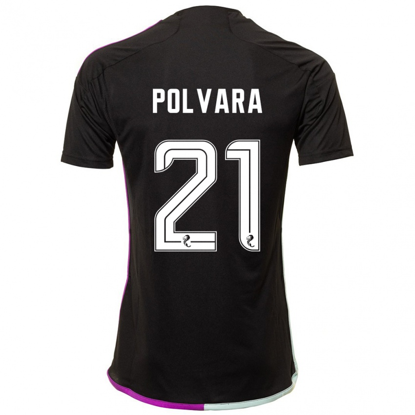 Niño Camiseta Dante Polvara #21 Negro 2ª Equipación 2023/24 La Camisa Perú