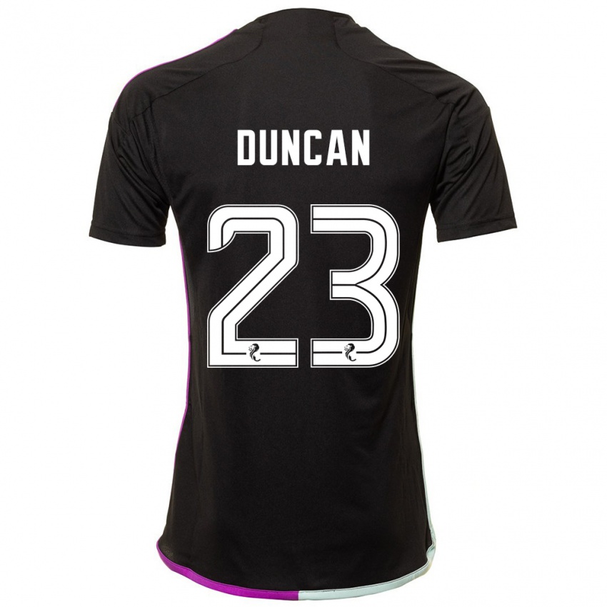 Niño Camiseta Ryan Duncan #23 Negro 2ª Equipación 2023/24 La Camisa Perú