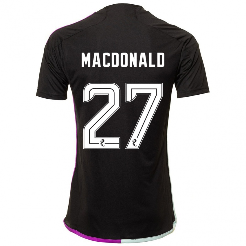 Niño Camiseta Angus Macdonald #27 Negro 2ª Equipación 2023/24 La Camisa Perú