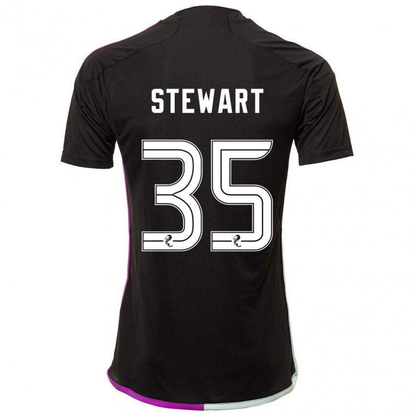 Niño Camiseta Alfie Stewart #35 Negro 2ª Equipación 2023/24 La Camisa Perú