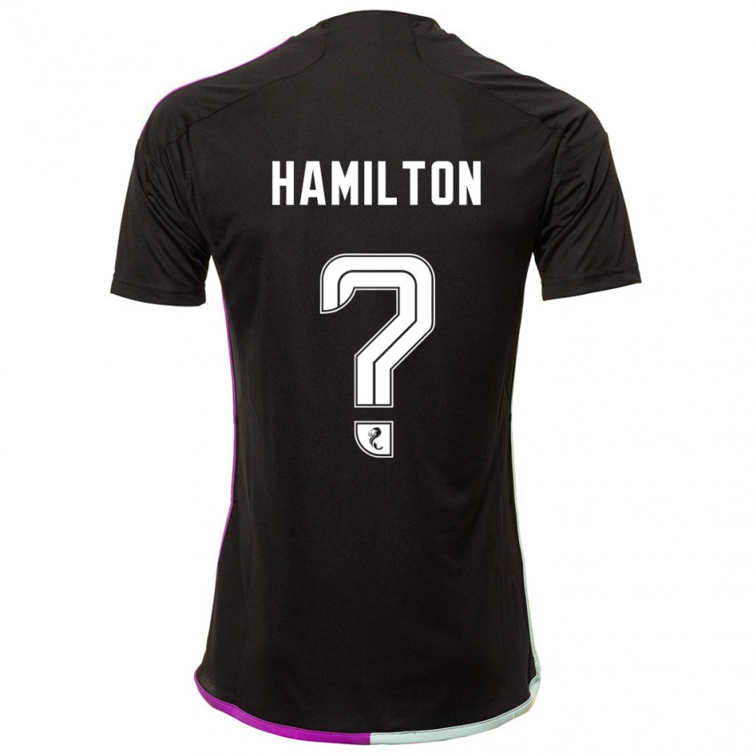 Niño Camiseta Brendan Hamilton #0 Negro 2ª Equipación 2023/24 La Camisa Perú