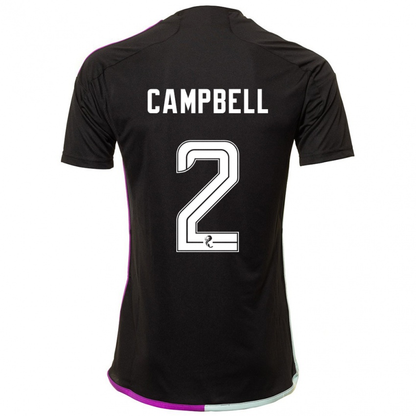 Niño Camiseta Loren Campbell #2 Negro 2ª Equipación 2023/24 La Camisa Perú