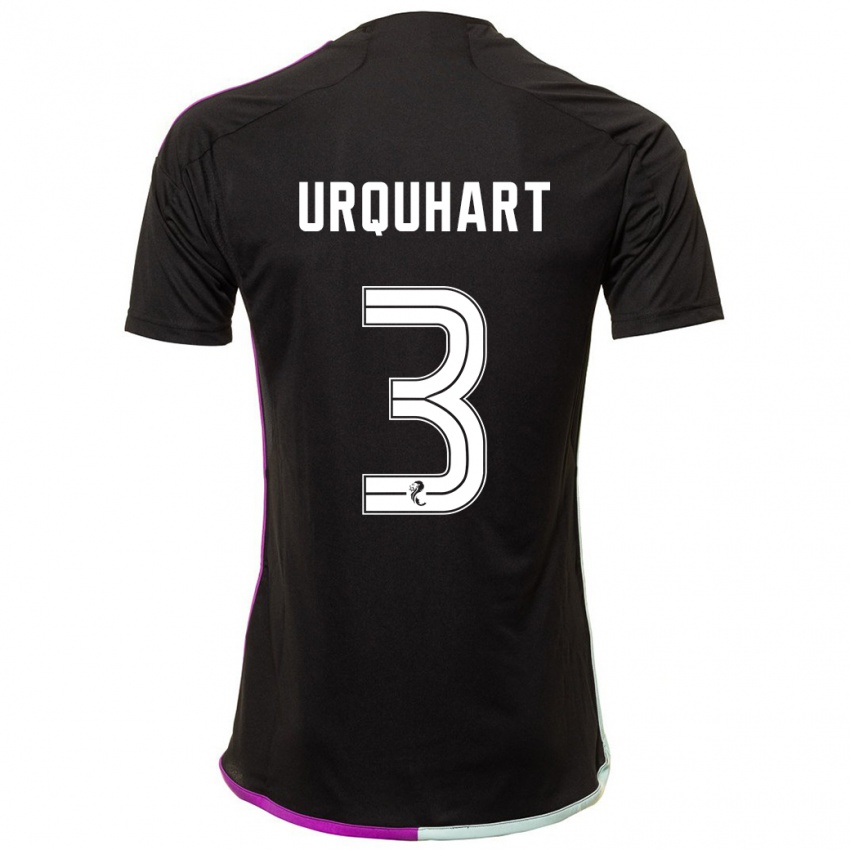 Niño Camiseta Millie Urquhart #3 Negro 2ª Equipación 2023/24 La Camisa Perú