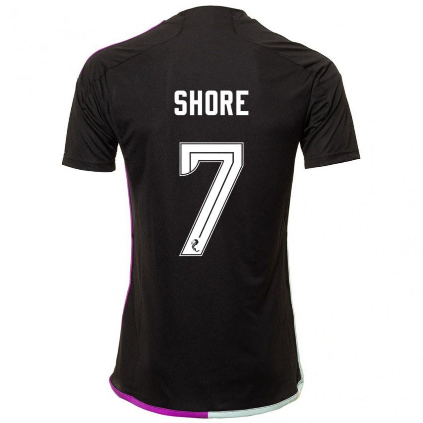 Niño Camiseta Eilidh Shore #7 Negro 2ª Equipación 2023/24 La Camisa Perú