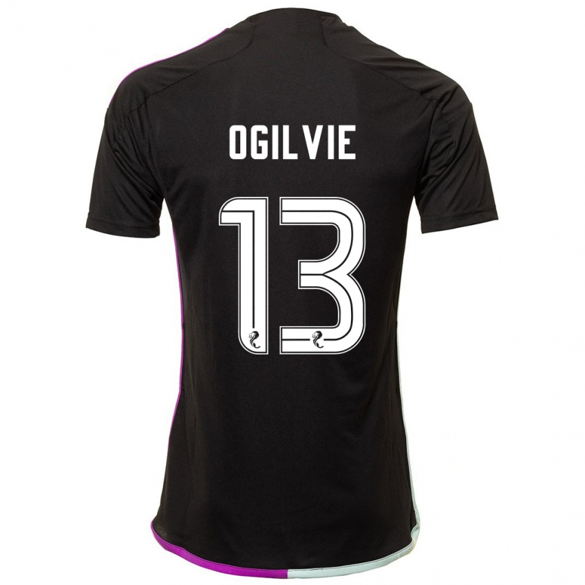 Niño Camiseta Francesca Ogilvie #13 Negro 2ª Equipación 2023/24 La Camisa Perú