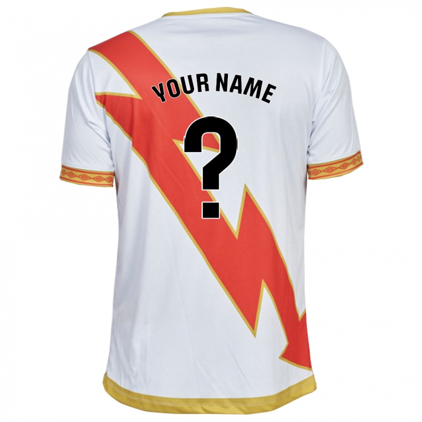 Hombre Camiseta Su Nombre #0 Blanco 1ª Equipación 2023/24 La Camisa Perú