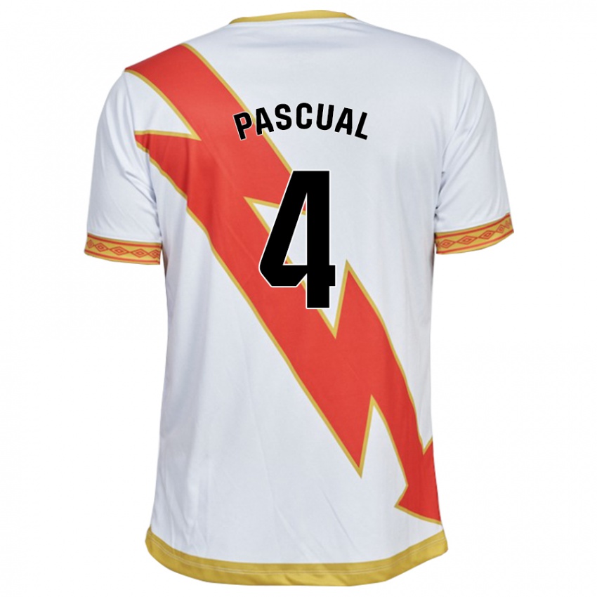 Hombre Camiseta Martin Pascual #4 Blanco 1ª Equipación 2023/24 La Camisa Perú